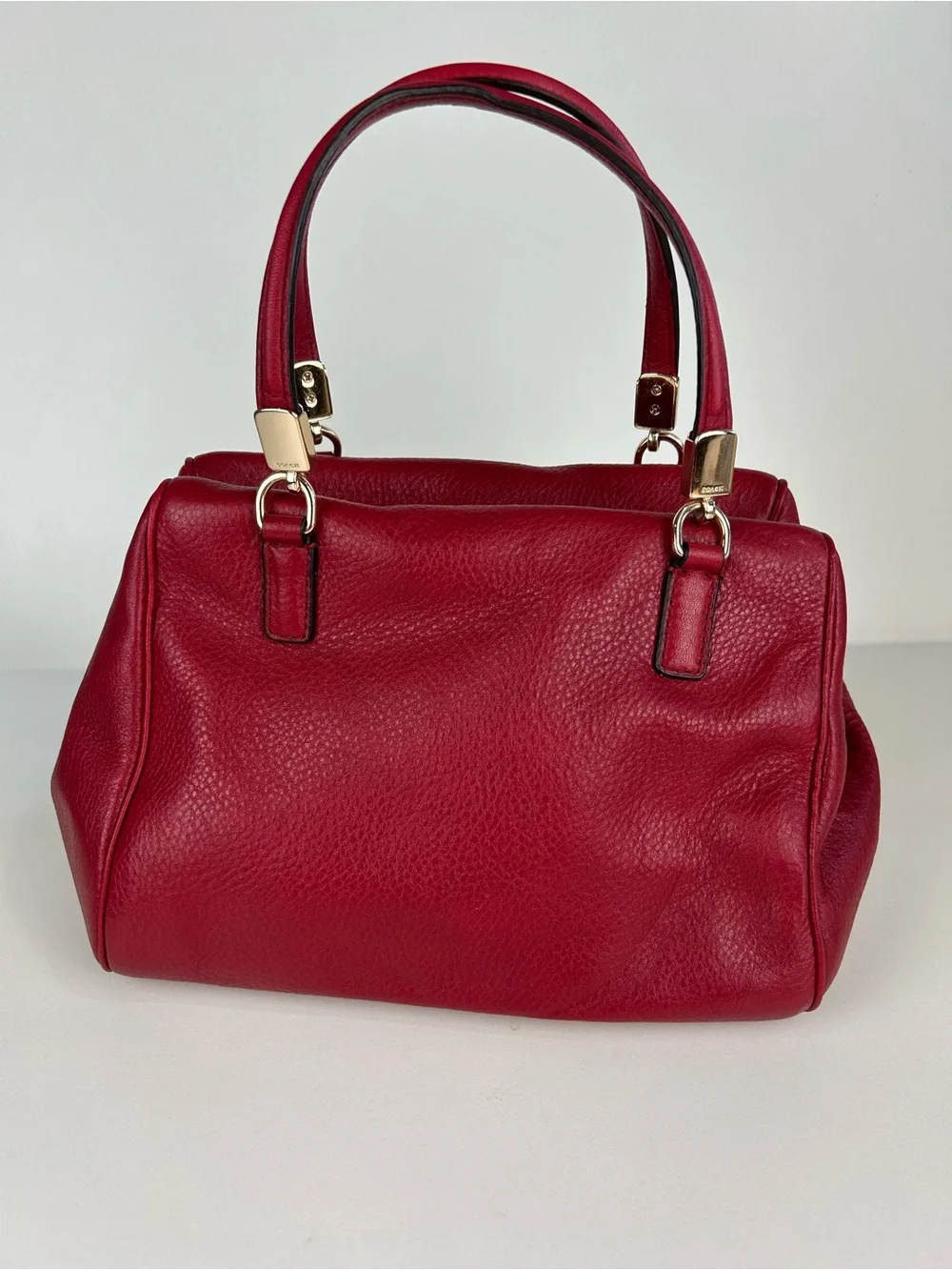 COACH MADISON MINI SATCHEL RED GOLD HARDWARE